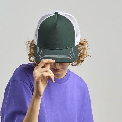 Бейсболка RAPPER CANVAS-S, 5 клиньев, пластиковая застёжка, белый, бордовый, чёрный-5