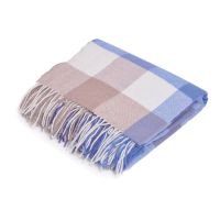 Плед 'ALPACA', синий, бежевый