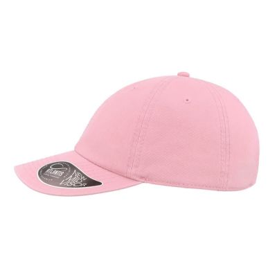 Бейсболка DAD HAT, 6 клиньев, металлическая застежка, розовый-3