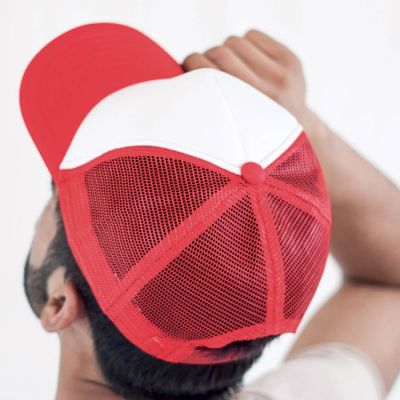 Бейсболка RAPPER, 5 клиньев, пластиковая застежка, неоновый желтый-1