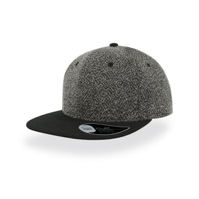 Бейсболка KIK, 6 клиньев, пластиковая застежка, черный-0