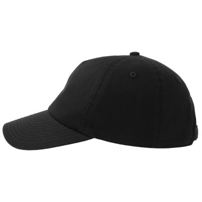 Бейсболка DAD HAT-S, 5 клиньев, металлическая застежка, черный-1