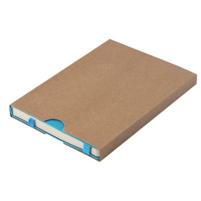 Ежедневник недатированный Boomer, А5,  лазурный, кремовый блок в линейку, без обреза-7