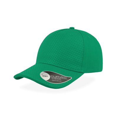 Бейсболка GEAR, 5 клиньев, застежка на липучке, зеленый-0