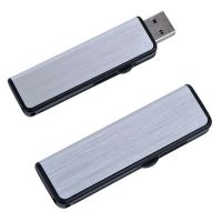 USB flash-карта 'Pull' (16Гб), серебристый, черный
