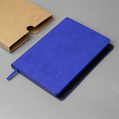 Ежедневник недатированный Solas, формат А5, с магнитом синий ройал, кремовый блок  в линейку-5