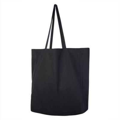 Большая сумка шоппер хлопковый MALL BIG 220, черный-1