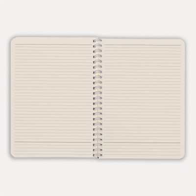 Блокнот на двойной пружине HELIX, 143 х 205 мм, черный с белым, блок в линейку, черный, белый-5