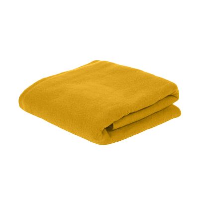 Плед PLAIN, 100х140 см,  флис 150 гр/м2; 100% полиэстер, желтый-0