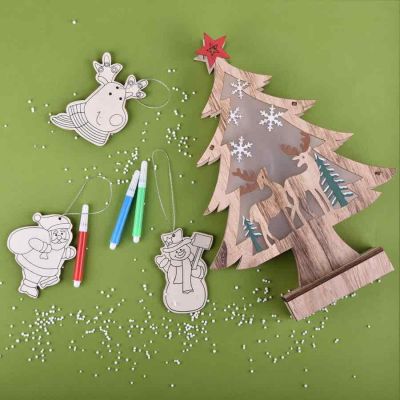 Набор фломастеров с раскрасками BANCAX SET, бежевый-8