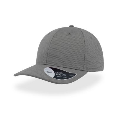 Бейсболка DYE FREE, 6 клиньев, пластиковая застежка, серый-0