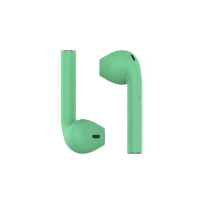 Наушники беспроводные с зарядным боксом TWS AIR SOFT, цвет мятный-3