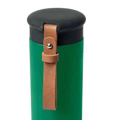 Термос вакуумный STRIPE, 450 мл, зеленый, черный-2