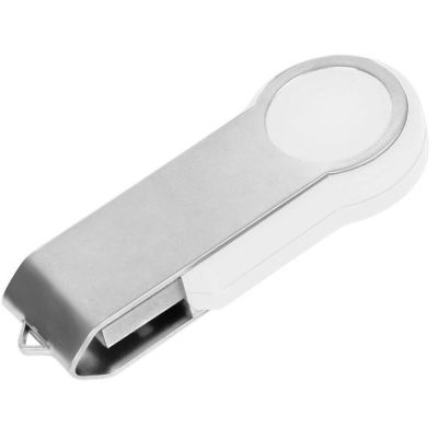 USB flash-карта 'Swing' (4Гб), белый, серебристый-0