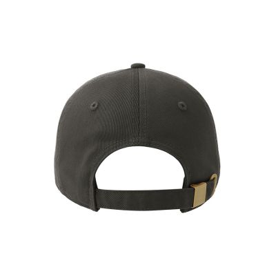 Бейсболка DAD HAT-S, 5 клиньев, металлическая застежка, темно-серый-3