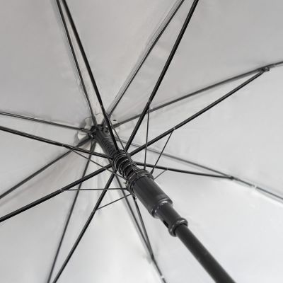 Зонт-трость 'Reflect', полуавтомат, светоотражающий серый-3