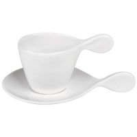 Чайная пара 'Бесконечность' в подарочной упаковке, белый