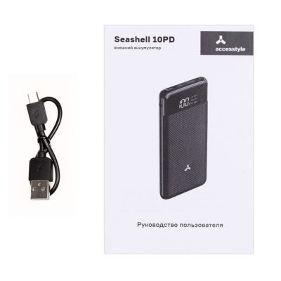 Внешний аккумулятор Accesstyle Seashell (10000 mAh), черный-4