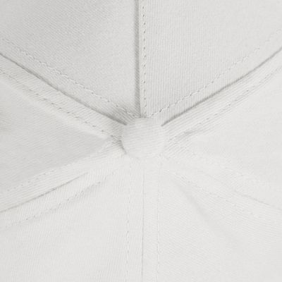 Бейсболка PREMIUM S, 5 клиньев, металлическая застежка, белый-5