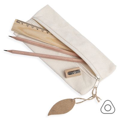 Пенал SUIT с наполнением, бежевый-0