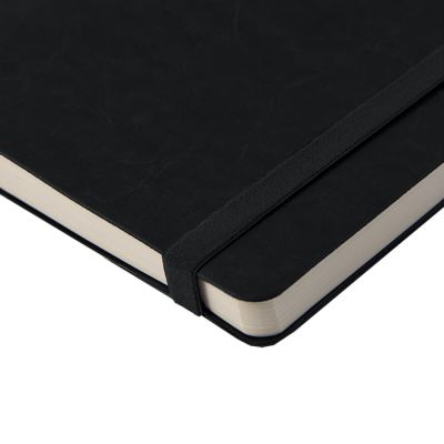 Ежедневник недатированный Boomer, А5,  черный, кремовый блок в линейку, без обреза-6