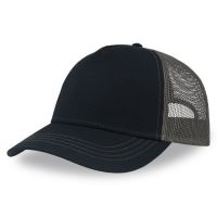 Бейсболка RAPPER CANVAS-S, 5 клиньев, пластиковая застёжка, темно-синий, темно-серый