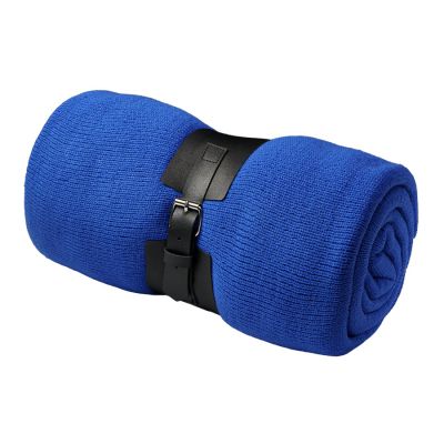 Плед  'Belt'; синий; 130 х 180 см; 100% акрил, с поясом-1