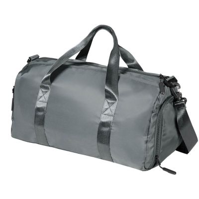 Сумка спортивная 'Gym'; серая; 45х21х20 см; полиэстер, темно-серый-1