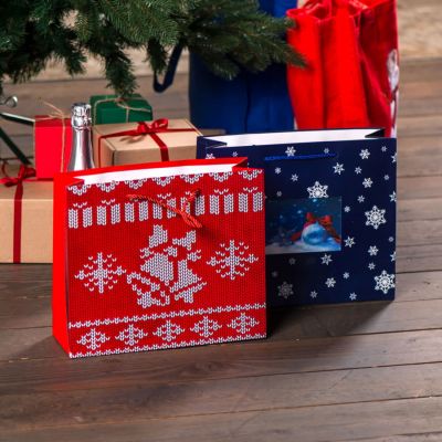 Пакет малый  RED WONDER размер 32 x 27 x 11 см,, красный-2