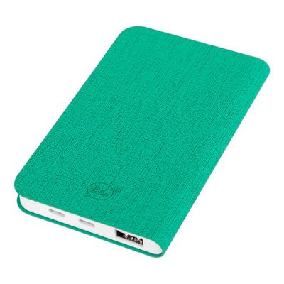 Универсальный аккумулятор 'Provence' (5000mAh),зеленый,7,5х12,1х1,1см, искусственная кожа,пл-1