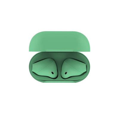 Наушники беспроводные с зарядным боксом TWS AIR SOFT, цвет мятный-2