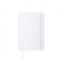 Блокнот для записей KIOTO, с антибактериальным покрытием, формат A5, ПУ, 14.7 x 21 x 1.5 см, белый