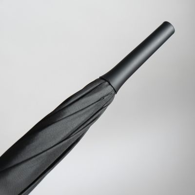 Зонт-трость 'Reflect', полуавтомат, эпонж, чёрный со светоотражающей окантовкой в чехле с ручкой, черный-5