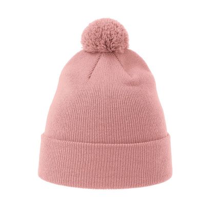 Шапка вязаная детская с помпоном KID WIND-S, розовый-2