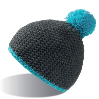 Шапка PEAK, серый, голубой-0