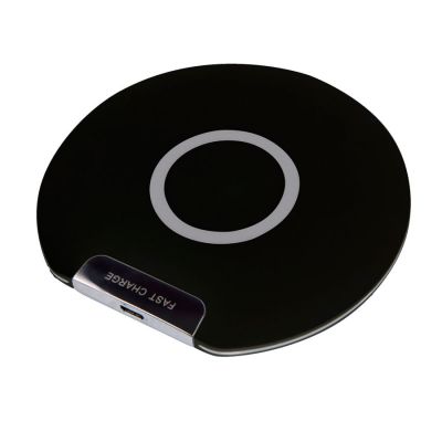 Беспроводное зарядное устройство DISK, черный-0