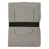 Плед 'Уютный' с карманами для ног;, серый