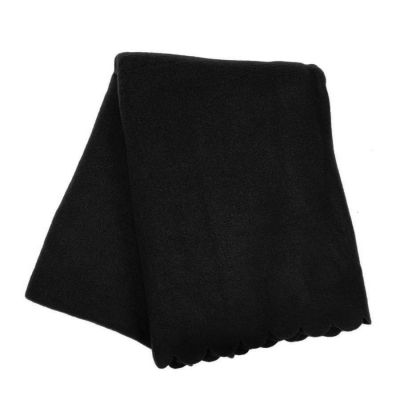 Плед PLAIN, 100х140 см,  флис 150 гр/м2; 100% полиэстер, черный-2