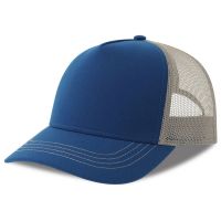 Бейсболка RAPPER CANVAS-S, 5 клиньев, пластиковая застёжка, ярко-синий, серый