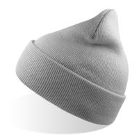 Шапка вязаная  двойная Wind-S, светло-серый
