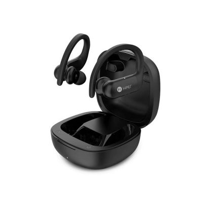Наушники беспроводные с зарядным боксом HIPER TWS SPORT V2, цвет черный-0