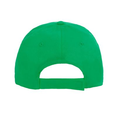 Бейсболка LIGHT, 5 клиньев,  застежка на липучке, зеленый-4