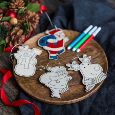 Набор фломастеров с раскрасками BANCAX SET, бежевый-9