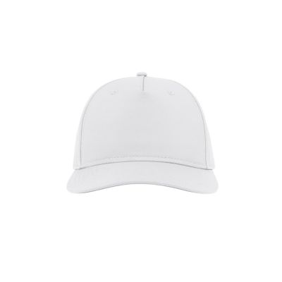 Бейсболка RAY-S, 5 клиньев, застежка на липучке, белый-5