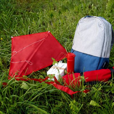 Воздушный змей 'РОМБ', ярко-красный-3