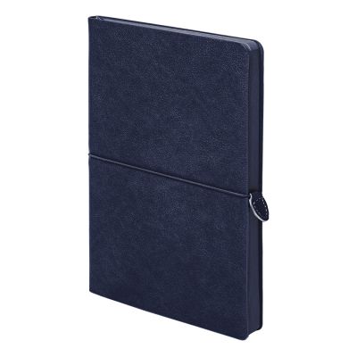 Ежедневник недатированный Fusion, А5, темно-синий, кремовый блок в линейку-0