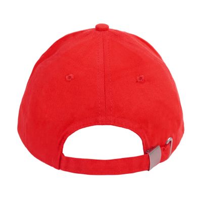 Бейсболка OPTIMA S, 5 клиньев, металлическая застежка, ярко-красный-4