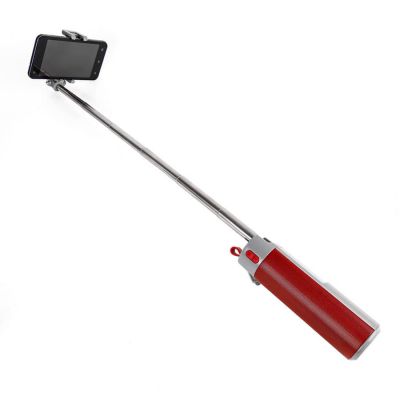 Bluetooth колонка TURBO TUBE с зарядным устройством (2000mAh) и моноподом, красный, серый-10