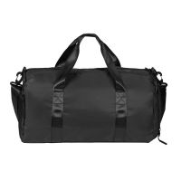 Сумка спортивная 'Gym'; чёрная; 45х21х20 см; полиэстер, черный