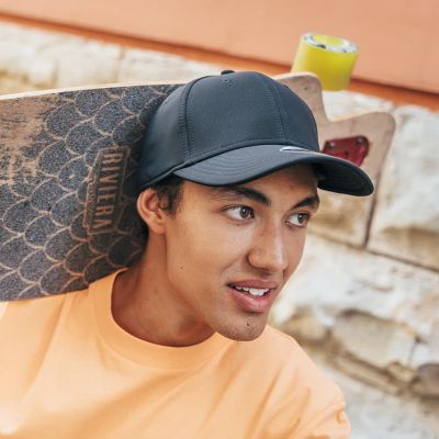 Бейсболка SAND 230 из переработанного полиэстера, 6 клиньев, застежка на липучке, серый-3